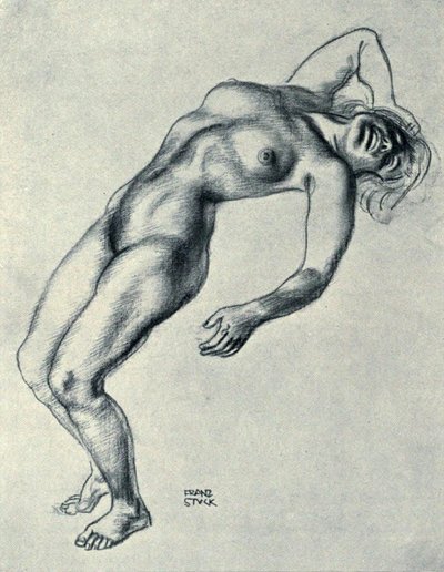 Nude Drawing by Franz von Stuck